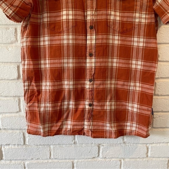Patagonia Steersman Button Collared Shirt Organic Cotton Plaid Size Large - Picture 3 of 10